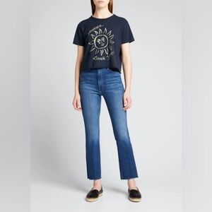 MOTHER The Hustler Ankle Fray Jeans in Squeeze It